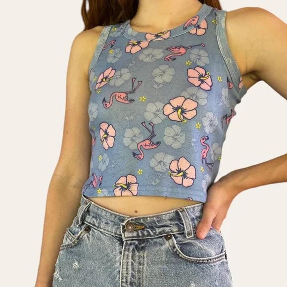Y2k flamingo graphic cropped tank - Circo (XS) - Picture 5 of 7